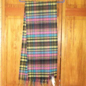 BETTER THAN CASHMERE multi color plaid scarf - new